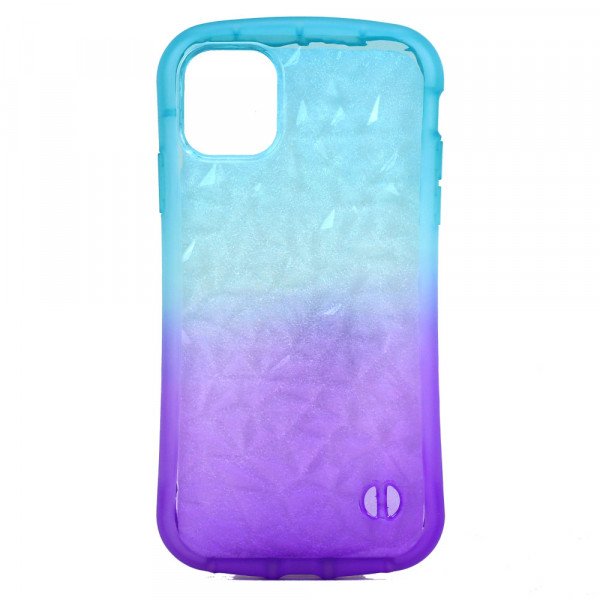 Wholesale iPhone 11 (6.1in) Air Cushioned Grip Crystal Case (Blue Purple)